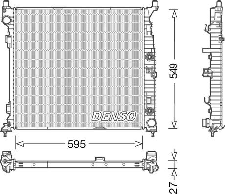 Denso DRM17055 - Motor su radyatörü www.parts5.com