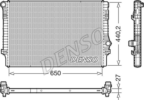 Denso DRM32049 - Chladič, chlazení motoru www.parts5.com