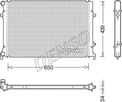 Denso DRM32042 - Radiator, racire motor www.parts5.com