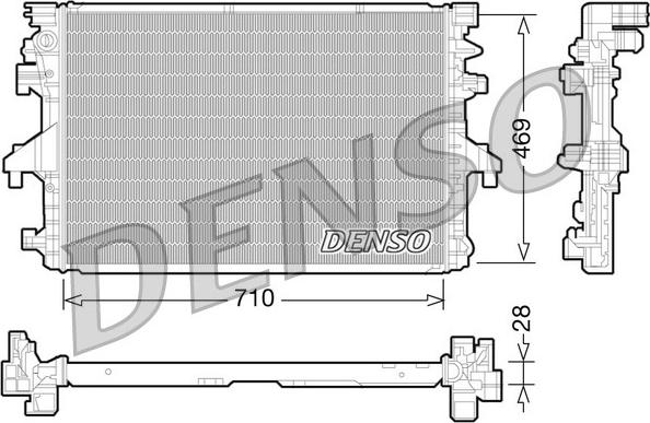 Denso DRM32038 - Radiador, refrigeración del motor www.parts5.com