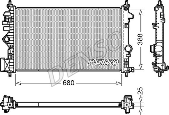 Denso DRM20109 - Radiator, racire motor www.parts5.com