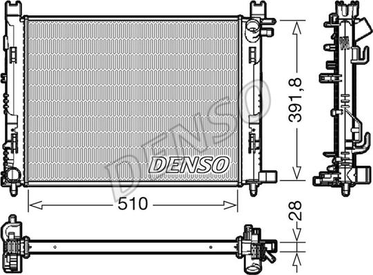 Denso DRM23109 - Radiator, engine cooling parts5.com