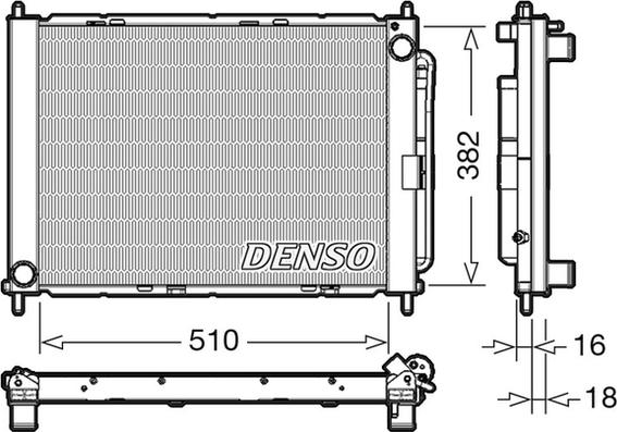 Denso DRM23104 - Cooler Module parts5.com