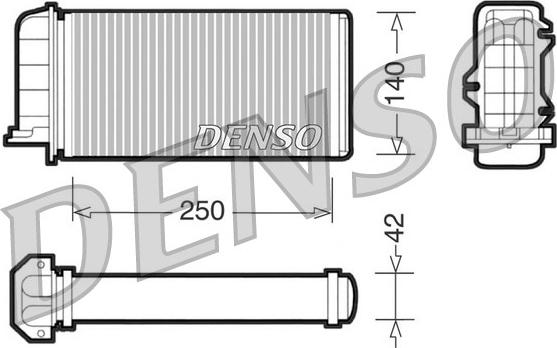 Denso DRR09001 - Heat Exchanger, interior heating parts5.com