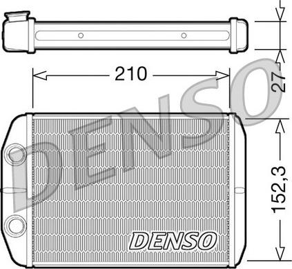 Denso DRR09073 - Εναλλάκτης θερμότητας, θέρμανση εσωτερικού χώρου www.parts5.com