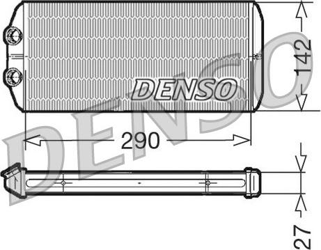 Denso DRR07005 - Heat Exchanger, interior heating parts5.com