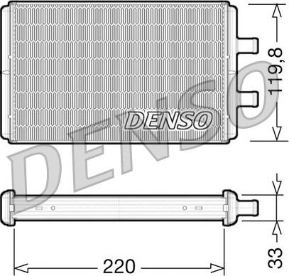 Denso DRR12007 - Heat Exchanger, interior heating parts5.com