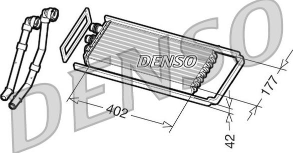 Denso DRR12100 - Heat Exchanger, interior heating www.parts5.com