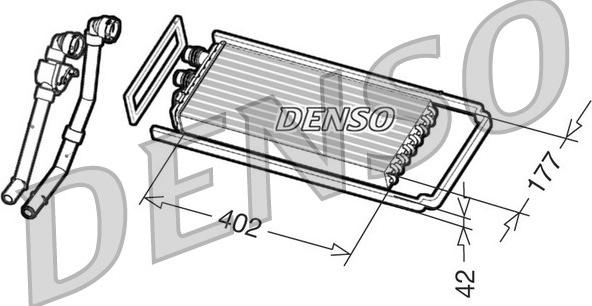 Denso DRR12101 - Schimbator caldura, incalzire habitaclu www.parts5.com