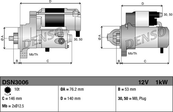 Denso DSN3006 - Startér www.parts5.com