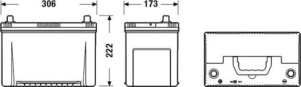 DETA DA955 - Starter Battery www.parts5.com