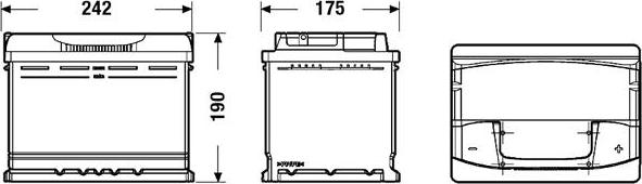 DETA DA640 - Стартерная аккумуляторная батарея, АКБ www.parts5.com