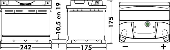 DETA DB543 - Стартов акумулатор www.parts5.com