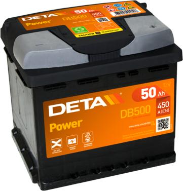 DETA DB500 - Стартерная аккумуляторная батарея, АКБ www.parts5.com