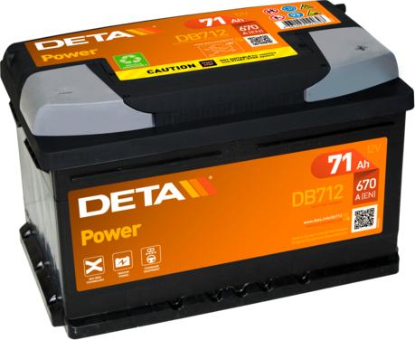 DETA DB712 - Indító akkumulátor www.parts5.com