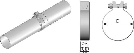 Dinex 99565 - Conectores de tubos, sistema de escape www.parts5.com