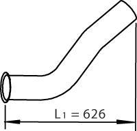 Dinex 48120 - Exhaust Pipe www.parts5.com