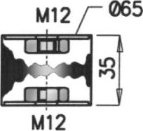 Dinex 68900 - Holder, exhaust system parts5.com