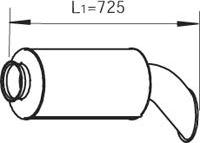 Dinex 80402 - End Silencer www.parts5.com