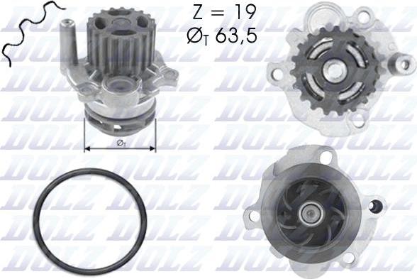 DOLZ A193 - Αντλία νερού www.parts5.com