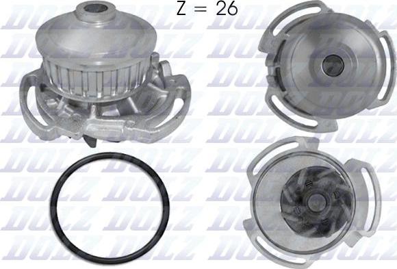 DOLZ A159 - Water Pump www.parts5.com