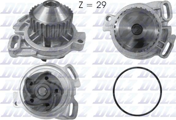 DOLZ A158 - Water Pump www.parts5.com