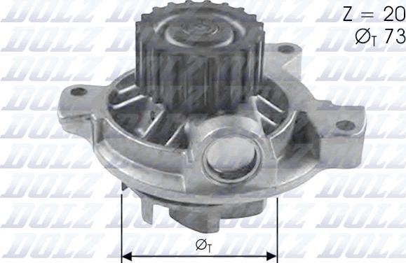 DOLZ A280 - Water Pump www.parts5.com