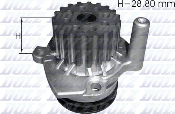 DOLZ A222 - Wasserpumpe www.parts5.com