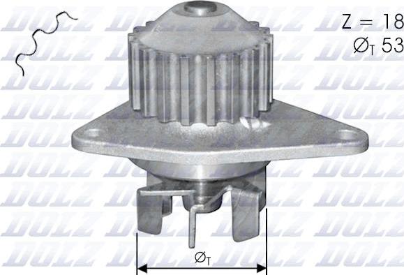 DOLZ C114 - Water Pump www.parts5.com