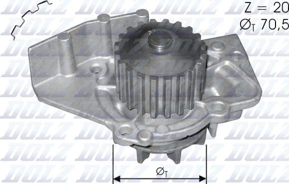 DOLZ C120 - Αντλία νερού www.parts5.com