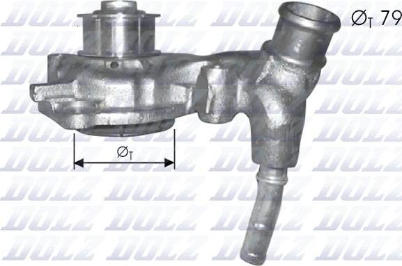 DOLZ F166 - Water Pump www.parts5.com