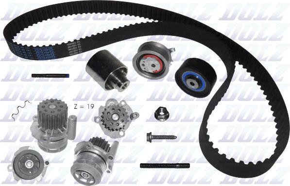 DOLZ KD047 - Water Pump & Timing Belt Set www.parts5.com