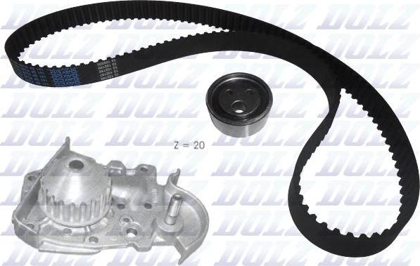 DOLZ KD018 - Водяной насос + комплект зубчатого ремня www.parts5.com