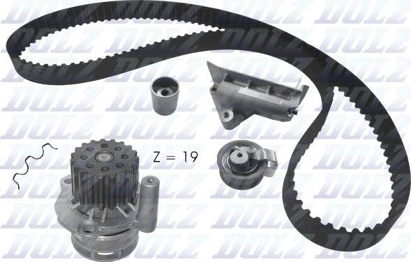 DOLZ KD082 - Pumpa za vodu + komplet zupčastog remena www.parts5.com