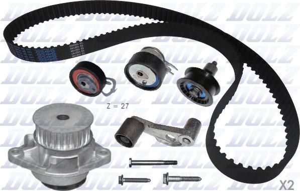 DOLZ KD035 - Water Pump & Timing Belt Set parts5.com