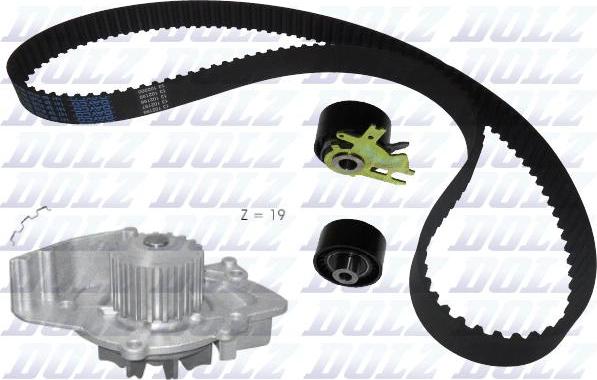 DOLZ KD038 - Water Pump & Timing Belt Set www.parts5.com