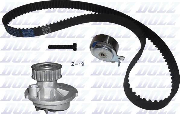 DOLZ KD024 - Su pompası + Triger kayışı seti www.parts5.com