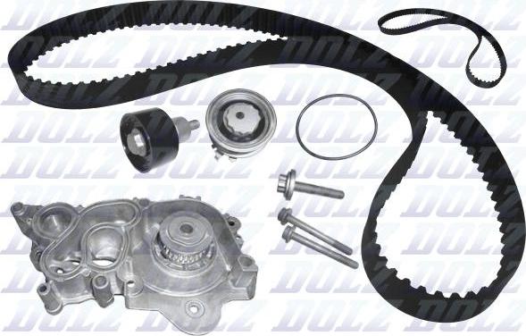 DOLZ KD149 - Su pompası + Triger kayışı seti www.parts5.com