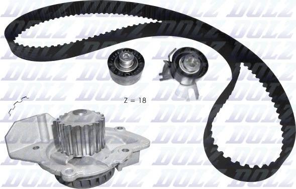 DOLZ KD106 - Water Pump & Timing Belt Set www.parts5.com