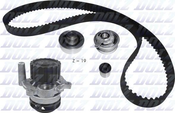 DOLZ KD108 - Water Pump & Timing Belt Set www.parts5.com