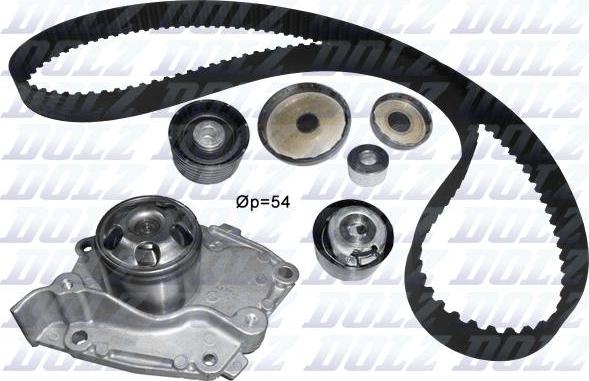 DOLZ KD117 - Vízpumpa + fogasszíj készlet www.parts5.com