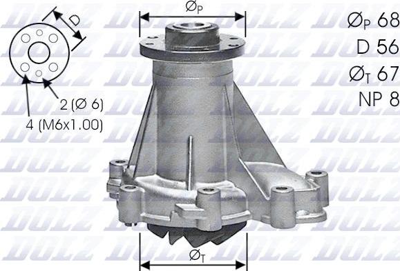 DOLZ M176 - Bomba de agua www.parts5.com