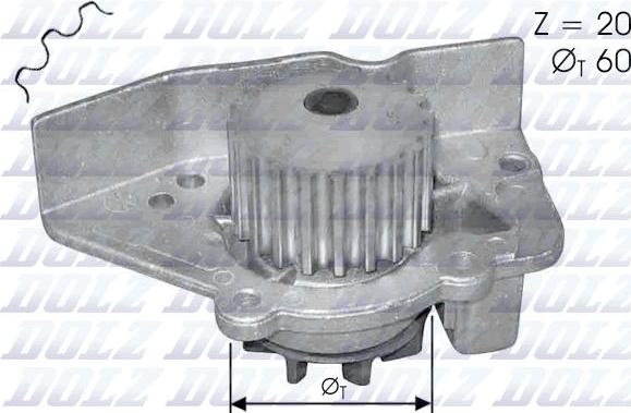 DOLZ N405 - Pompa apa www.parts5.com