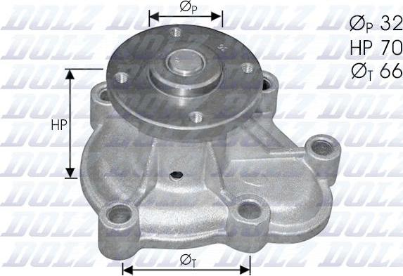 DOLZ O130 - Water Pump www.parts5.com