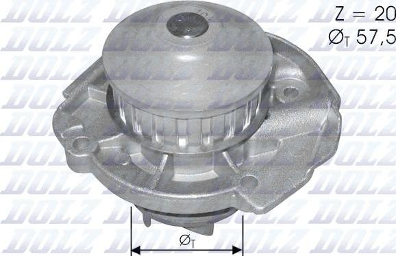 DOLZ S161 - Водяной насос www.parts5.com