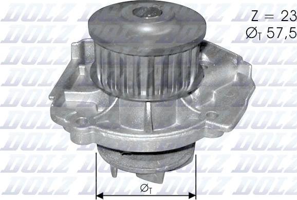 DOLZ S219 - Water Pump parts5.com