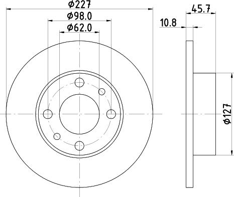 Maxgear 19-0704 - Disc frana www.parts5.com