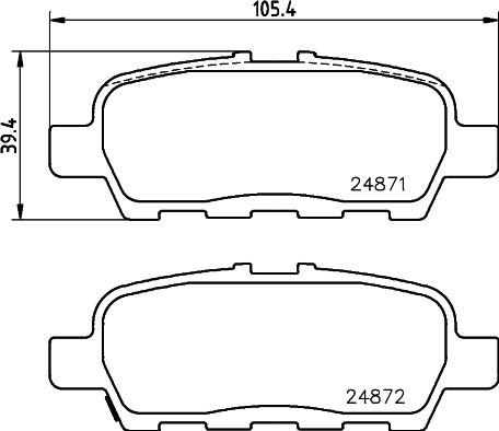 Herth+Buss Jakoparts J3611007 - Brake Pad Set, disc brake www.parts5.com