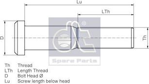 DT Spare Parts 4.40205 - Kerékcsavar www.parts5.com