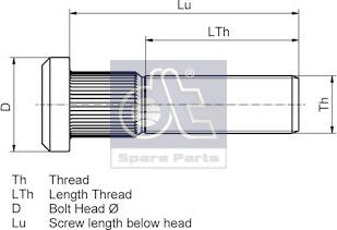 DT Spare Parts 2.65096 - Kolesni vijak www.parts5.com